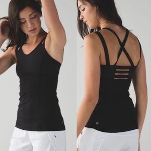 Lululemon Black Happy Strappy Tank